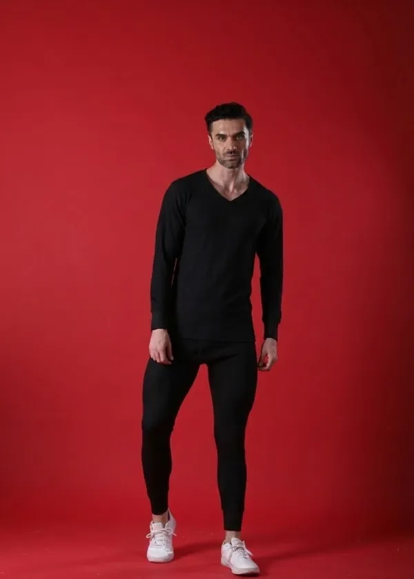Deon_Men's_Winter_Thermal_Set_|_V-Neck_Top_&_Trouser_Combo_for_Superior_Warmth