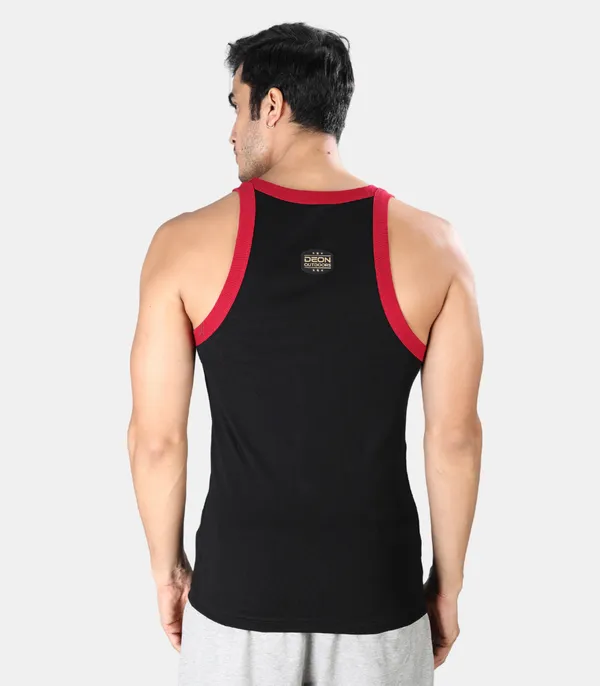 Super_combed_cotton_Rib_Square_Neck_Gym_Vest_|_Contrast_Folding_|_Black-Maroon