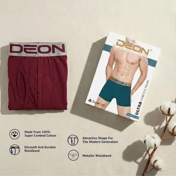 Cotton_Elastane_Plain_Trunk_|_Ultra_Series_-_Super_Stretchable,_Metallic_Waistband_|_Crimson_Wine