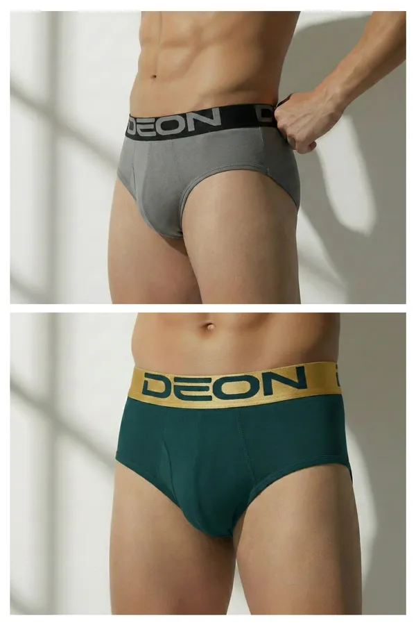 Cotton_Elastane_Plain_Brief_|_Ultra_Series_-_Super_Stretchable,_Metallic_Waistband_|_Pack_of_2_(Petrol_Green,_Dusty_Grey)