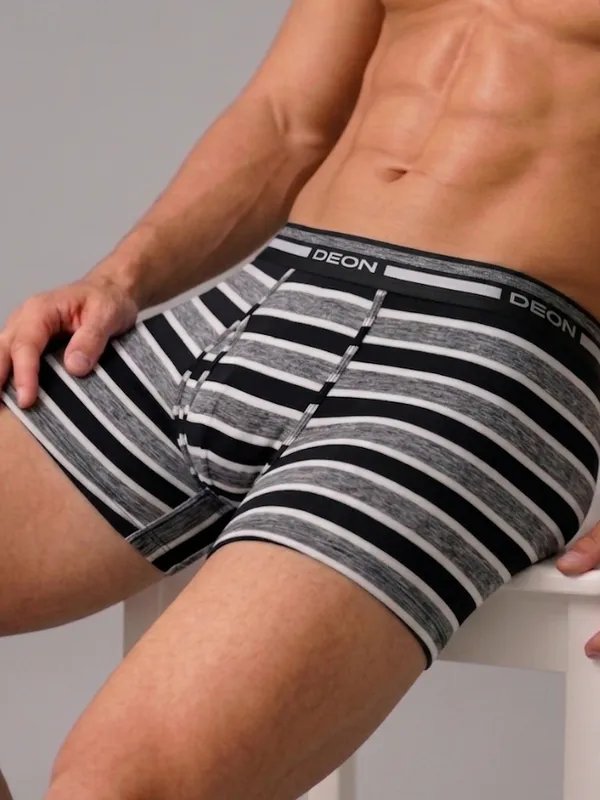Cotton_Elastane_Striped_Trunk_|_Ultra_Series_-_Super_Stretchable,_Micro_Nylon_Waistband_|_Black-Melange