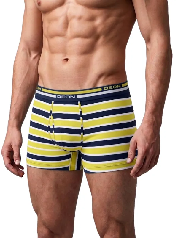 Cotton_Elastane_Striped_Trunk_|_Ultra_Series_-_Super_Stretchable,_Micro_Nylon_Waistband_|_Yellow-Navy