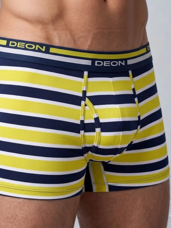 Cotton_Elastane_Striped_Trunk_|_Ultra_Series_-_Super_Stretchable,_Micro_Nylon_Waistband_|_Yellow-Navy