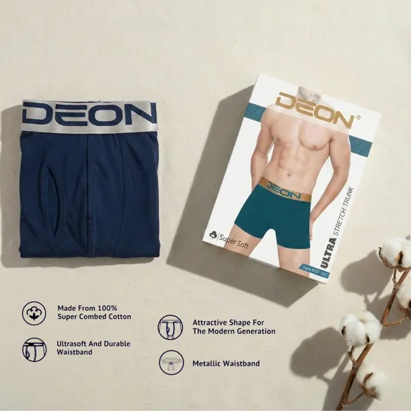 Cotton_Elastane_Plain_Trunk_|_Ultra_Series_-_Super_Stretchable,_Metallic_Waistband_|_True_Navy