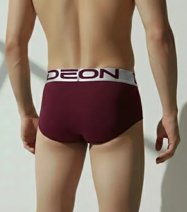 Cotton_Elastane_Plain_Brief_|_Ultra_Series_-_Super_Stretchable,_Metallic_Waistband_|_Crimson_Wine
