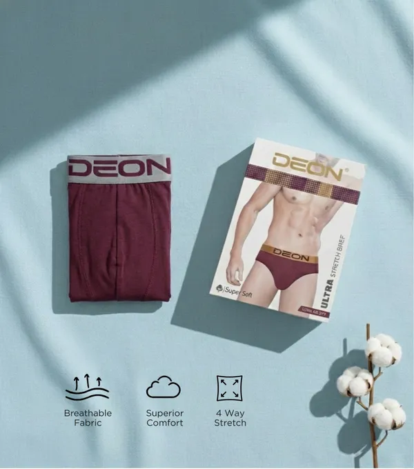 Cotton_Elastane_Plain_Brief_|_Ultra_Series_-_Super_Stretchable,_Metallic_Waistband_|_Crimson_Wine