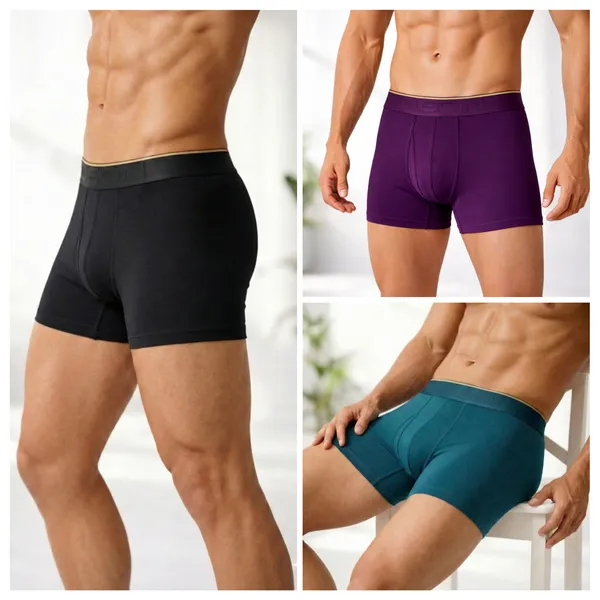 Micromodal_Elastane_Plain_Trunk_|_Luxury_Series_-_3x_softer_than_cotton,_Super_soft_waistband_|_Pack_of_3_(Assorted_Colours)