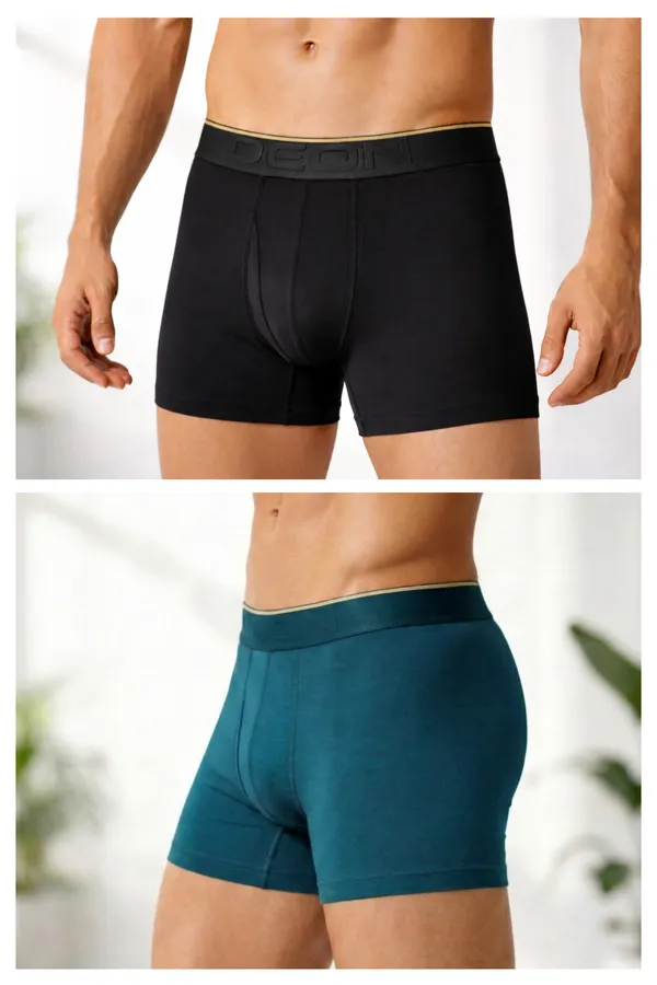 Micromodal_Elastane_Plain_Trunk_|_Luxury_Series_-_3x_softer_than_cotton,_Super_soft_waistband_|_Pack_of_2_(Teal_Appeal,_Raven_Black)