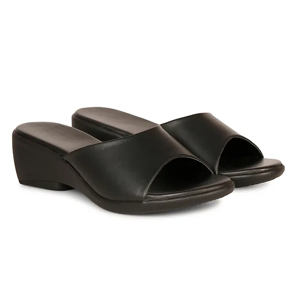 Black_Wedge_Slippers_For_Women_|_Premium_And_Durable_Slippers_For_Everyday_Use