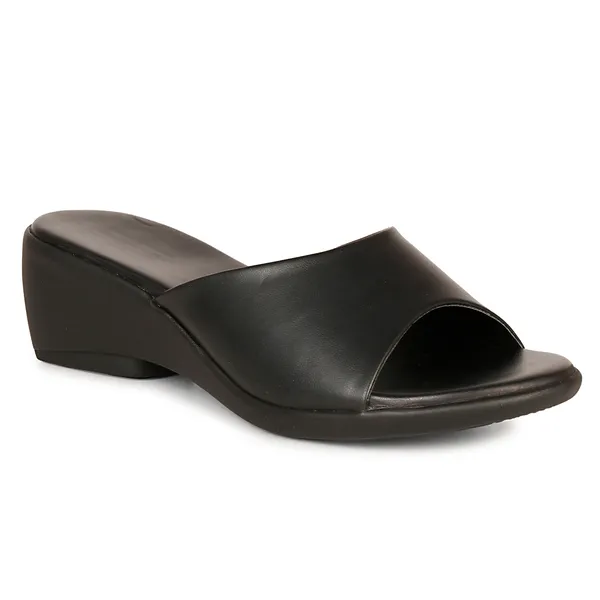 Black_Wedge_Slippers_For_Women_|_Premium_And_Durable_Slippers_For_Everyday_Use