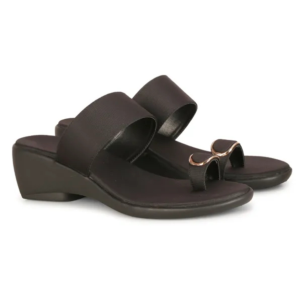 Black_Wedge_Slippers_For_Women_|_Premium_And_Durable_Slippers_For_Everyday_Use