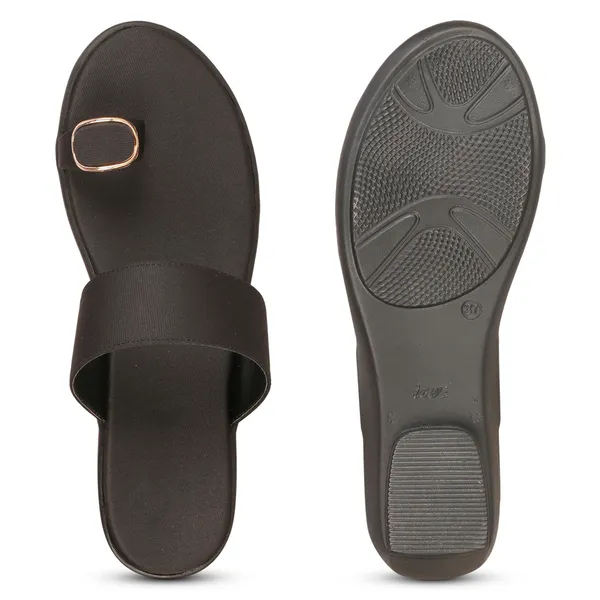 Black_Wedge_Slippers_For_Women_|_Premium_And_Durable_Slippers_For_Everyday_Use