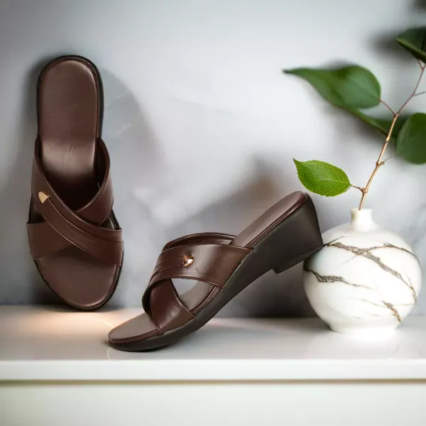 Brown_Wedge_Slippers_For_Women_|_Premium_And_Durable_Slippers_For_Everyday_Use