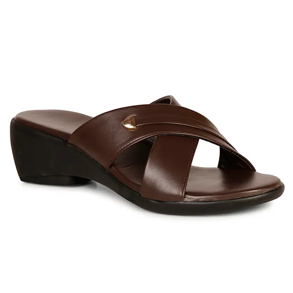 Brown_Wedge_Slippers_For_Women_|_Premium_And_Durable_Slippers_For_Everyday_Use