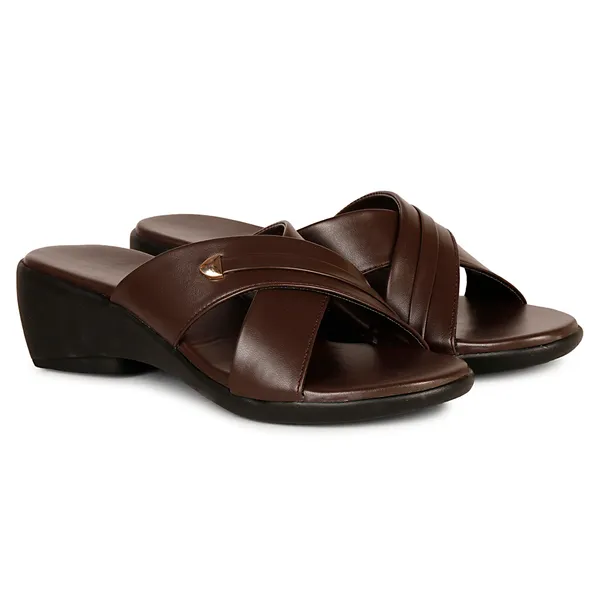 Brown_Wedge_Slippers_For_Women_|_Premium_And_Durable_Slippers_For_Everyday_Use