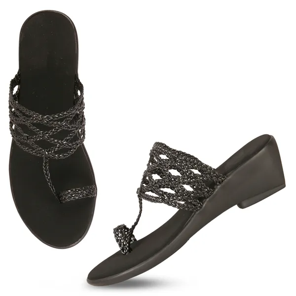 Black_Wedge_Braided_Sandals_For_Women_|_Premium_And_Durable_Sandals_For_Everyday_Use