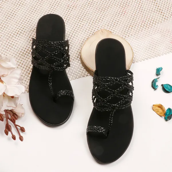 Black_Wedge_Braided_Sandals_For_Women_|_Premium_And_Durable_Sandals_For_Everyday_Use