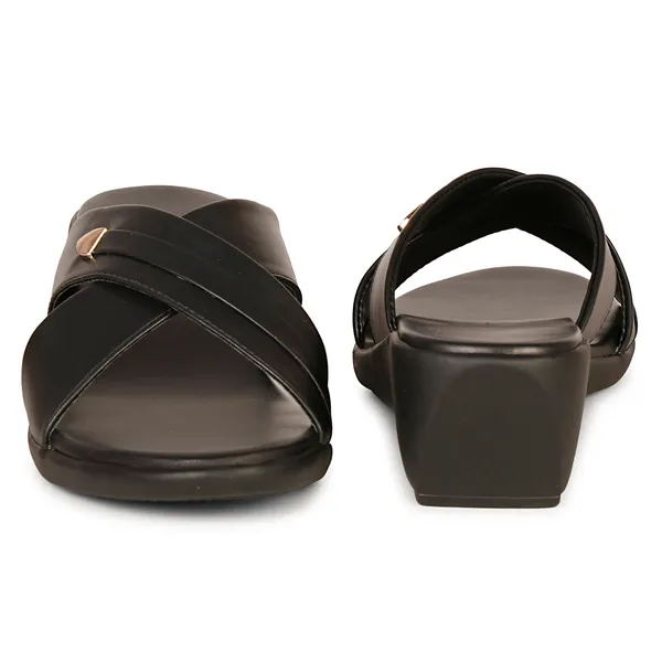 Black_Casual_Chic_Wedge_Slippers_For_Women