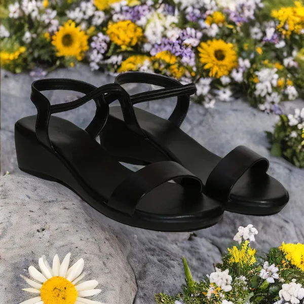 Black_Sleek_Straps_Low_Wedge_Sandals_For_Women