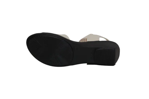 Cream_Elastic_Straps_Wedge_Sandals_For_Women