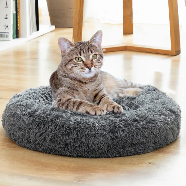 Round_Donut_Pet_Bed_for_Cats_and_Puppies_Dogs,_Cozy_and_Plush,_Raised_Bedside_Support,_Both_Sides_Use_Like_2_in_One,_Washable,_Sizes_for_Small,_Medium,_and_Large_Pets.