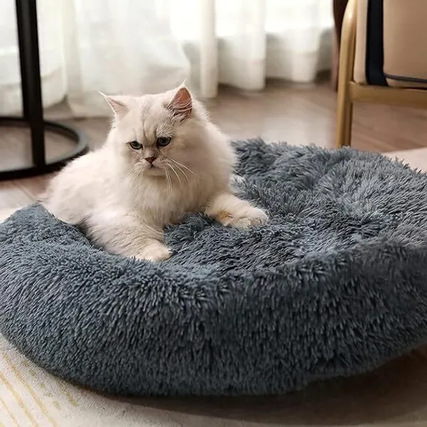 Round_Donut_Pet_Bed_for_Cats_and_Puppies_Dogs,_Cozy_and_Plush,_Raised_Bedside_Support,_Both_Sides_Use_Like_2_in_One,_Washable,_Sizes_for_Small,_Medium,_and_Large_Pets.