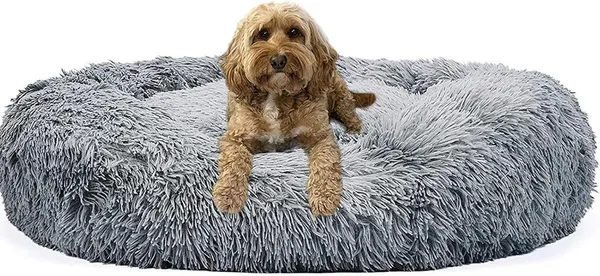 Round_Donut_Pet_Bed_for_Cats_and_Puppies_Dogs,_Cozy_and_Plush,_Raised_Bedside_Support,_Both_Sides_Use_Like_2_in_One,_Washable,_Sizes_for_Small,_Medium,_and_Large_Pets.