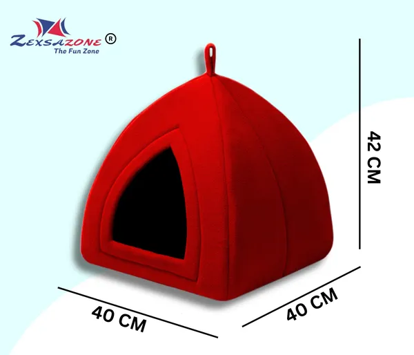 Soft_Comfortable_Washable_Cat_House_for_Small_and_Medium_Cats_l_Cat_Bed_l_Persian_Cat_House_l_Kittens_cat_House_with_Soft_and_Washable_Pillow_for_Adult_Cats_and_Puppy