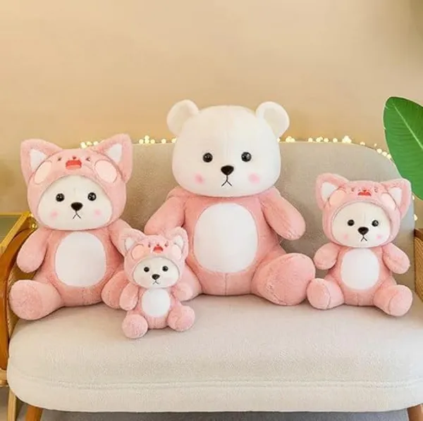 ZEXSAZONE_Cute_Stuffed_Animals_|_Pink_Teddy_Bear_Plush_Toy_for_Kids,_Girls,_and_Adults_|_Soft_Toy_Gift_for_Girlfriend,_Birthday,_and_Cuddles_(32cm)_(Pink)