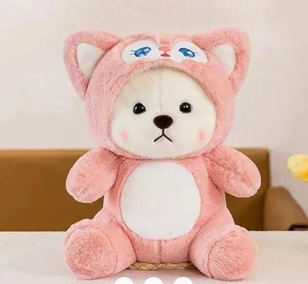 ZEXSAZONE_Cute_Stuffed_Animals_|_Pink_Teddy_Bear_Plush_Toy_for_Kids,_Girls,_and_Adults_|_Soft_Toy_Gift_for_Girlfriend,_Birthday,_and_Cuddles_(32cm)_(Pink)