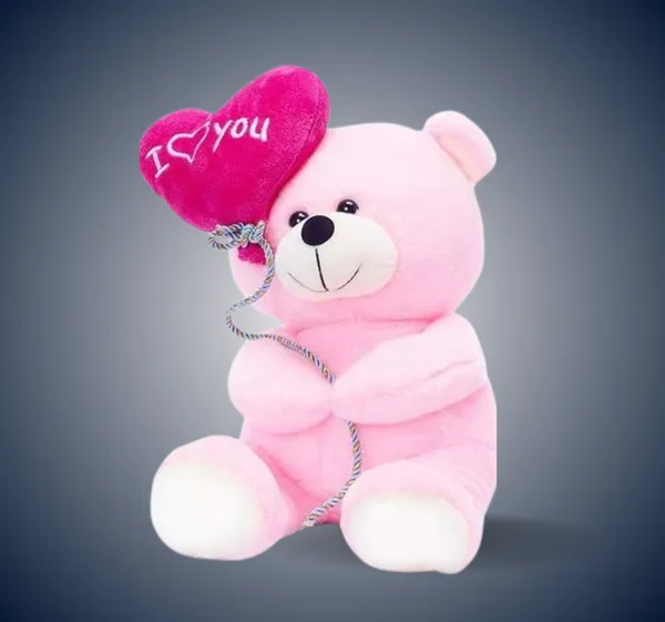 Pink_Soft_Fabric_Stuffed_Teddy_Bear_With_Birthday_Balloon__(24_Cm)