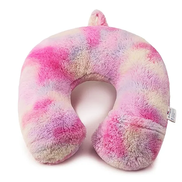 ZEXSAZONE_Soft_plush_Neck_Pillow_for_Airplane_travel_car_train_comfortable_head_rest_pillow_Multicolor