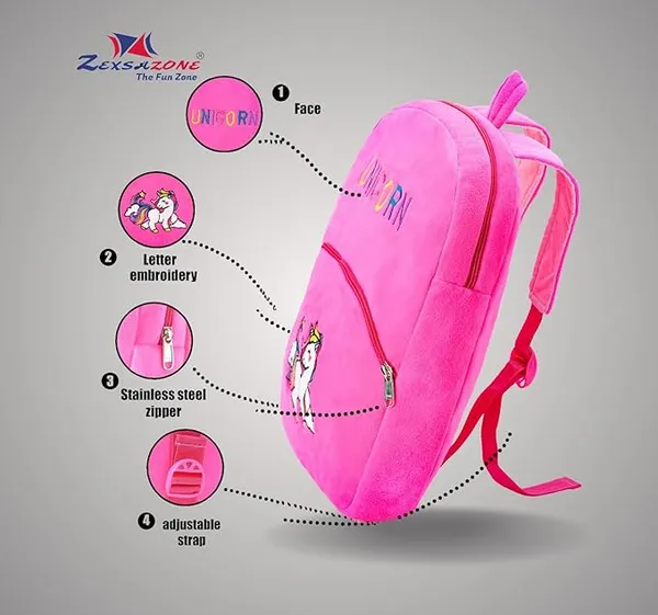 ZEXSAZONE_Soft_plush_premium_fabric_Kids_Kids_Backpack_Bag_Age_groups_up_to_6_Year_baby
