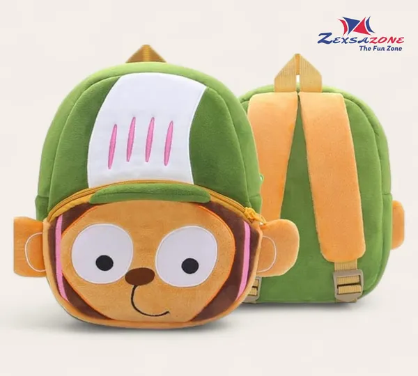 Green_Soft_And_Premium_Fabric_Backpack_Bag_For_Kids_(14_Litre)