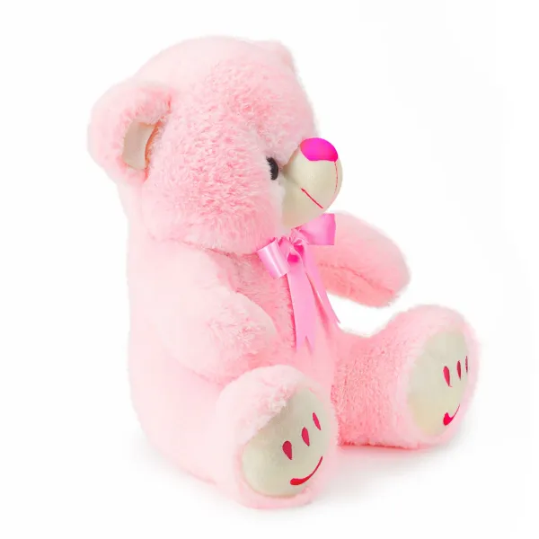 Zexsazone_Soft_push_fabric_smiley_teddy_bear_size_Pink_colour_gift_for_birthday
