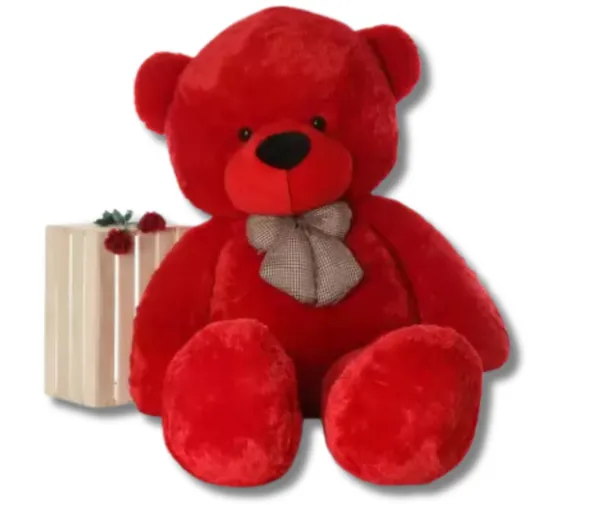 Zexsazone_Soft_toy_imported_fabric_teddy_bear_3_feet_size,_Red_color_-_36_inch__(Red)