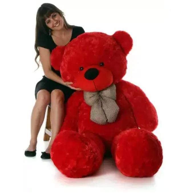 Zexsazone_Soft_toy_imported_fabric_teddy_bear_3_feet_size,_Red_color_-_36_inch__(Red)