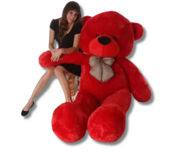 Zexsazone_Soft_toy_imported_fabric_teddy_bear_3_feet_size,_Red_color_-_36_inch__(Red)