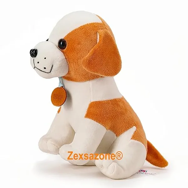 Zexsazone__Soft_Plush_Imported_Fabric_Stuffed_Siting_Animal_Dog_Toy_Brown_and_White_Color_Size_24_cm_in_Birthday_Gift_for_Girls_boy_Baby