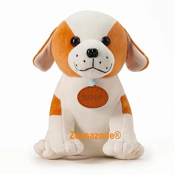 Zexsazone__Soft_Plush_Imported_Fabric_Stuffed_Siting_Animal_Dog_Toy_Brown_and_White_Color_Size_24_cm_in_Birthday_Gift_for_Girls_boy_Baby