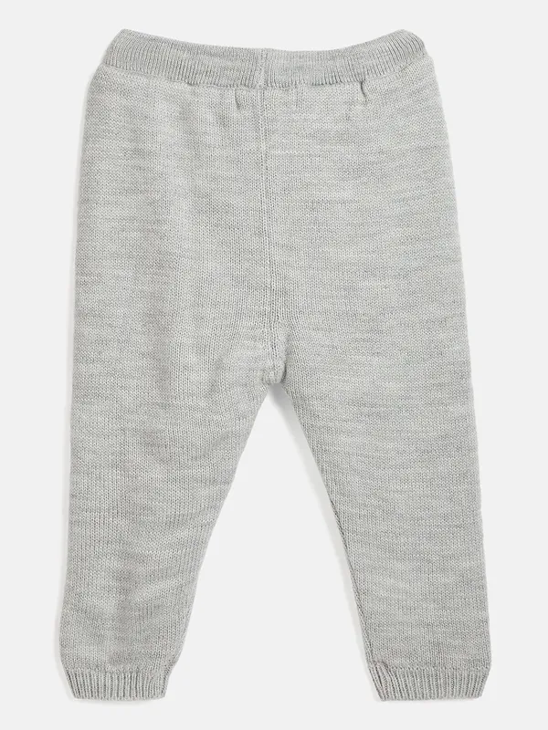 JWAAQ_Cotton_Knit_Full_Sleeve_Baby_kids_unisex_Winter_2_pcs_set_With_Fur_Lined-Grey