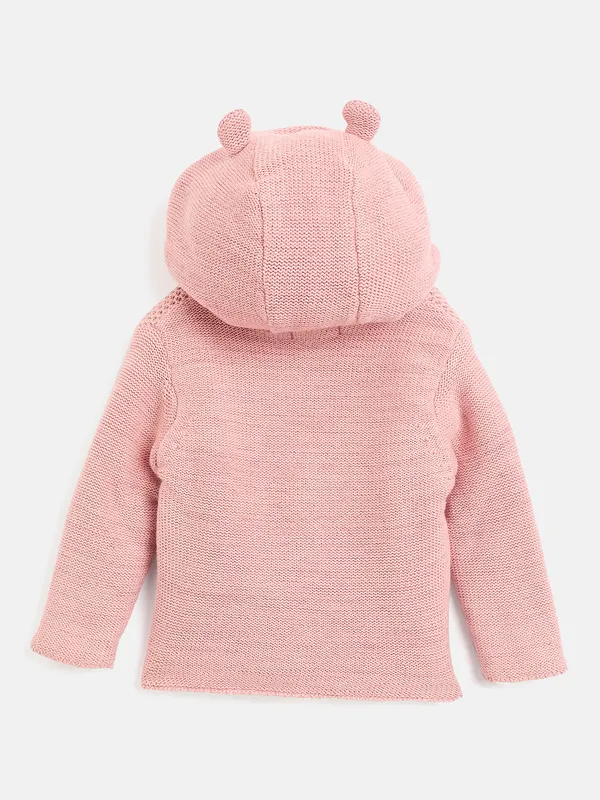 JWAAQ_Cotton_Knit_Full_Sleeve_Baby_kids_unisex_Winter_2_pcs_set_With_Fur_Lined-D.Pink