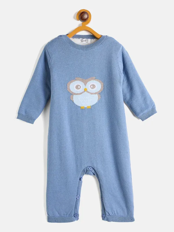 JWAAQ_Infants_Unisex_Winter_Romper_With_Fur_Lined_-_Blue