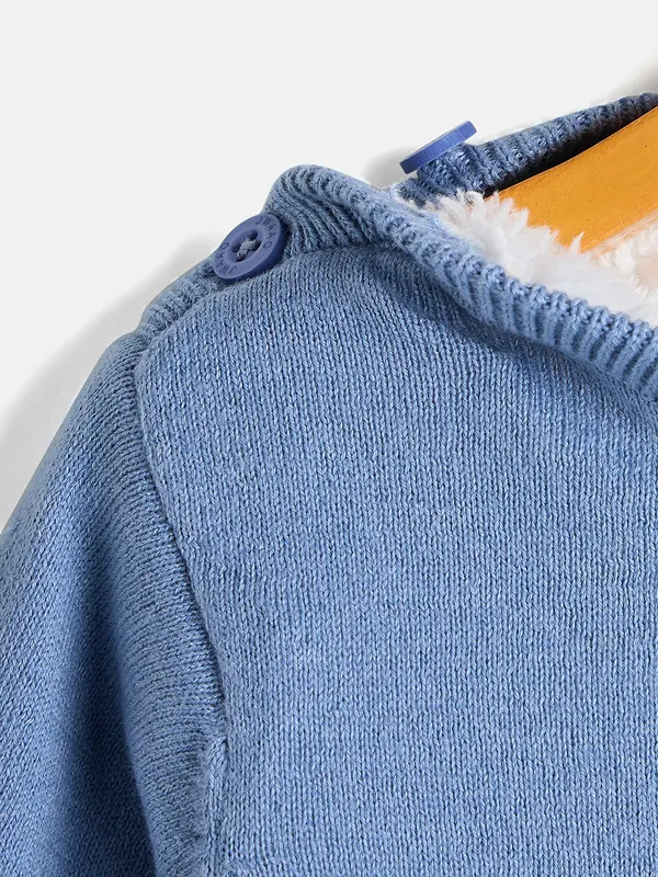 JWAAQ_Infants_Unisex_Winter_Romper_With_Fur_Lined_-_Blue