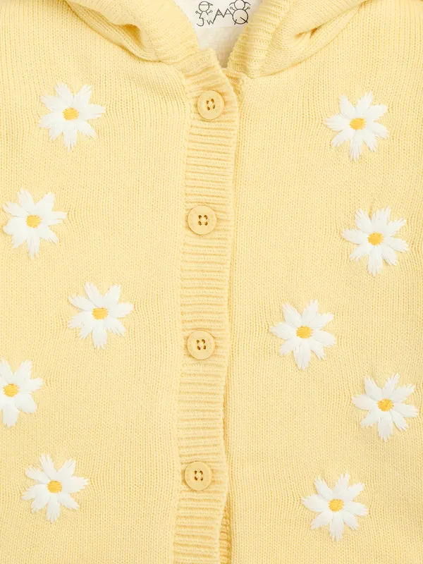 2-Piece_Yellow_Full_Sleeve_Cotton_Faux_Fur_Winter_Set_For_Girls