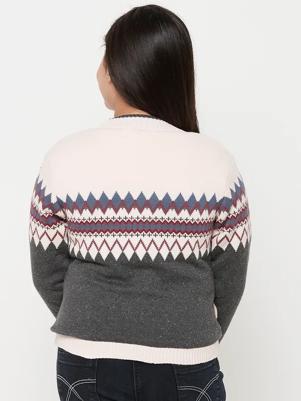 JWAAQ_Girls_Black_&_Cream-Coloured_Colourblocked_Sweater