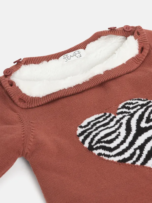 Candy_Infants_Full_Sleeve_Cotton_Fur_Lined_Romper_For___Kids