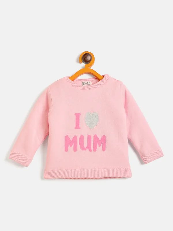 JWAAQ_Cotton_Knit_Full_Sleeve_Baby_kids_unisex_Winter_2_pcs_set_With_Fur_Lined-Pink
