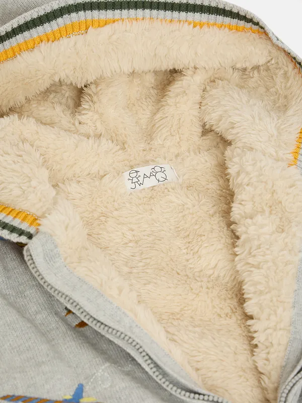 2-Piece_Grey_Melange_Full_Sleeve_Cotton_Faux_Fur_Winter_Set_For_Unisex_Kids