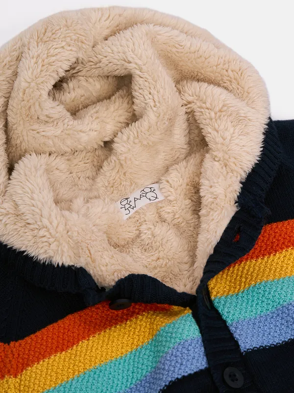 2-Piece_Navy_Blue_Full_Sleeve_Cotton_Faux_Fur_Winter_Set_For_Unisex_Kids